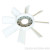 Вентилятор 9 лопаст. (пласт.) Д-260, миниатюра — 2